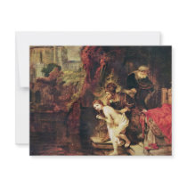 Susanna And The Elders By Rembrandt Harmensz. Van Personalized Invitations