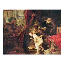 Susanna And The Elders By Rembrandt Harmensz. Van Personalized Invitations