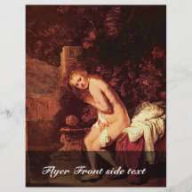 Susanna Bathing. [1] By Rembrandt Van Rijn Flyers
