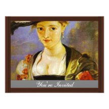 Susanna Fourment,  By Rubens Peter Paul Custom Invitations