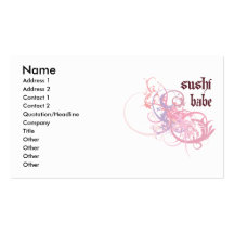 Sushi Babe Business Cards