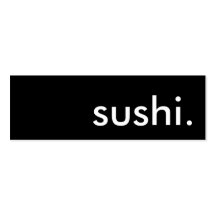 sushi. business card template
