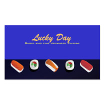 Sushi Business Cards -Background color changeable business cards