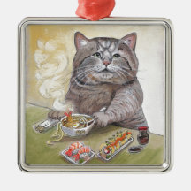 Sushi Cat Tempura Udon Ornaments