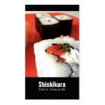 Sushi Chef Japanese Catering Business Cards business cards