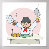 sushi chef print