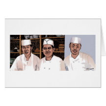 SUSHI CHEFS GREETING CARD