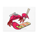 Sushi Crab postcards