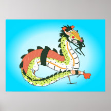 Sushi Dragon Poster