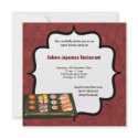 Sushi invitations