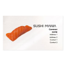 SUSHI MANIA Profile Card Business Card Templates