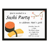 Sushi Party Invitation invitations