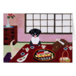 Sushi Party Labradors Greeting Card