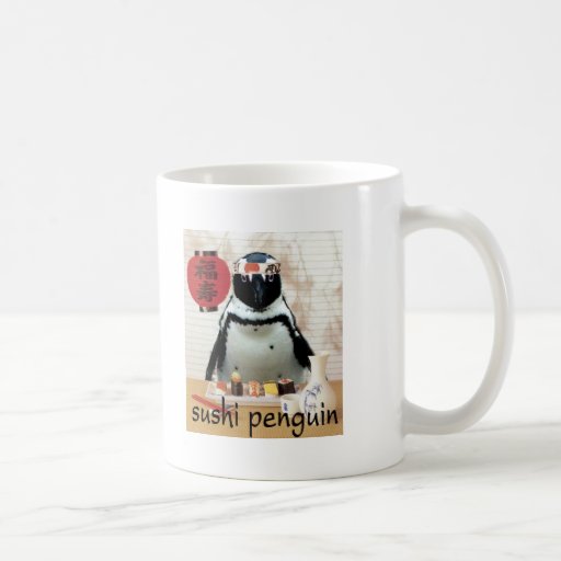 sushi penguin mugs