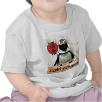 sushi penguin t-shirt
