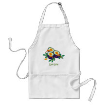 Sushi Rolls  Apron - Customizable - Add your Text