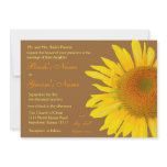 Susnflower 3 Wedding invitations
