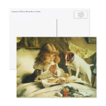 Suspense, Saying Our Prayers Charles Burton Barber Postcards