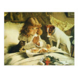 Suspense, Saying Our Prayers Charles Burton Barber Postcards