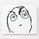 Suspicious Face Mouse Pads
