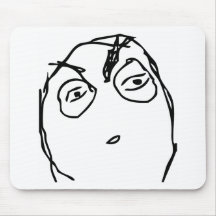 Suspicious Face Mouse Pads