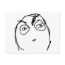 Suspicious Rage Face Postcard