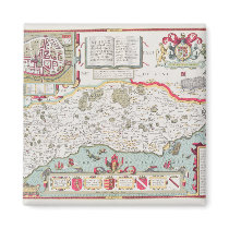 Sussex, engraved by Jodocus Hondius  from John Fridge Magnets