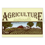 Sustainable Agriculture farm scene cards