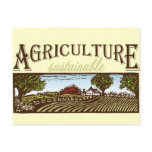 Sustainable Agriculture farm scene Postcards