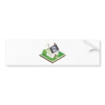 Sustainable renewable energy house bumper stickers