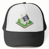 Sustainable renewable energy house hat