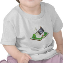 Sustainable renewable energy house tshirt