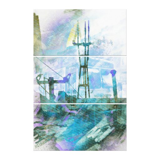 SutroMatic life AKA Sanfrancisco Electric Twin Stretched Canvas Print