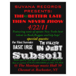 SUVANA RECORDS PRESENTS:, The  better late then... flyers