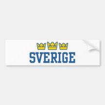 Sverige Bumper Sticker