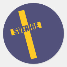 Sverige Round Sticker