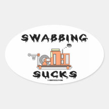Swabbing Sucks,Wireline,Oil Field Humour,Oil,Gas Sticker