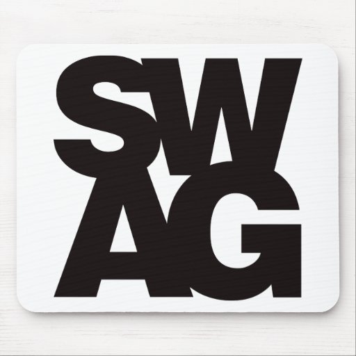 Swag - Black Mouse Pads