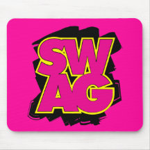 SWAG - Pink & Yellow Mouse Pads