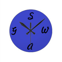 Swag Round Wall Clock