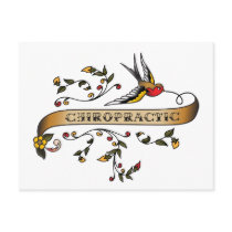 Swallow and Scroll with Chiropractic Post Cards