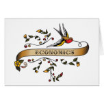 Swallow and Scroll with Economics cards