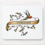 Swallow and Scroll with Feminism Mouse Pads