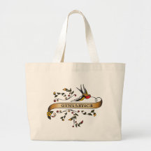 Swallow and Scroll with Gymnastics Tote Bags