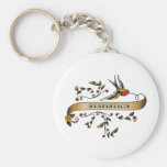 Swallow and Scroll with Statistics Keychains