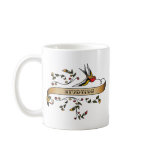 Swallow and Scroll with Studying Coffee Mugs