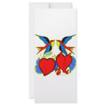Swallows and Hearts Tattoo rack cards
