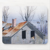 "Swallow's Good-bye" by Conrad Mieschke Mouse Pad