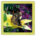 Swallowtail Lily Garden Wallclocks