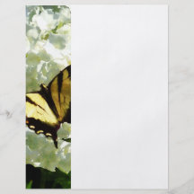 Swallowtail on White Hydrangea Flyers